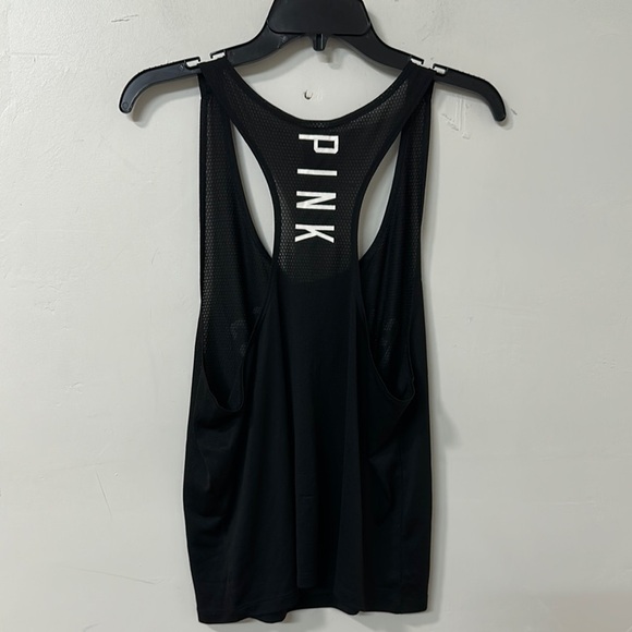 PINK Victoria's Secret Black and Orange Tank Top - Picture 3 of 4